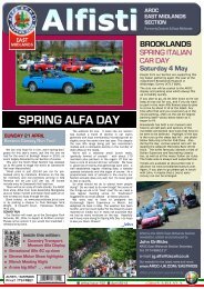 SPRING ALFA DAY - Alfa Romeo Owners Club