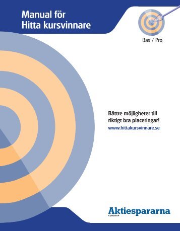 Manual fÃ¶r Hitta kursvinnare - Aktiespararna