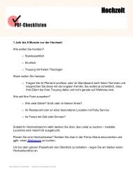 Hochzeit - PDF-Checklisten
