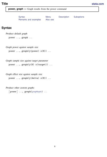 power graph - Stata