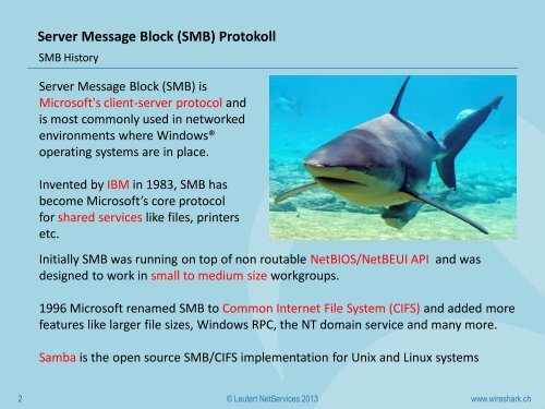 (SMB) Protokoll - Sharkfest - Wireshark