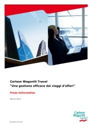 cartella stampa aggiornata_2011 - Carlson Wagonlit Travel