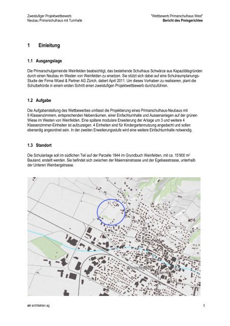 Auszug aus dem Jurybericht [PDF, 1.00 MB] - Schule Weinfelden