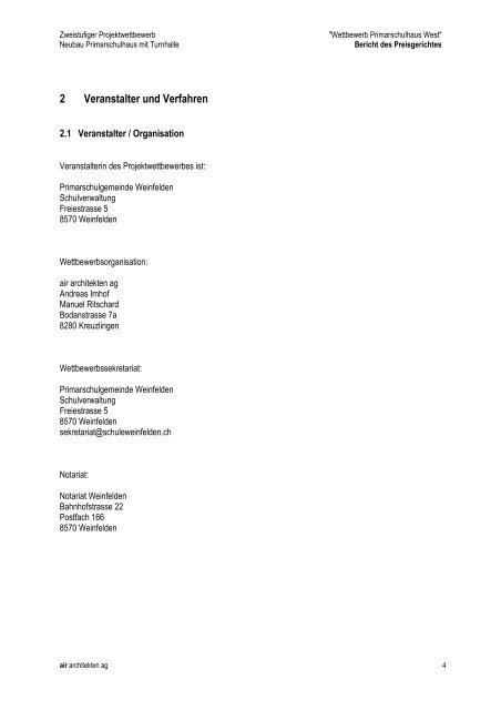 Auszug aus dem Jurybericht [PDF, 1.00 MB] - Schule Weinfelden