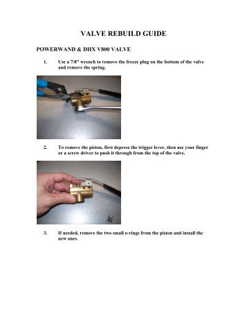 Valve Rebuilt Guide - Carpet Cleaning Equipment