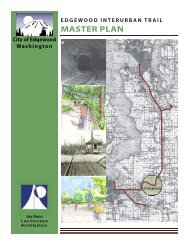 Interurban Trail Master Plan Report - City of Edgewood