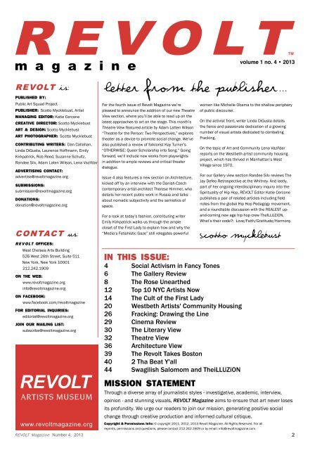 Download PDF Version Revolt Magazine, Volume 1 Issue No.4