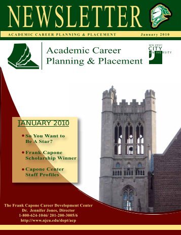 Academic Career Planning & Placement - New Jersey City University