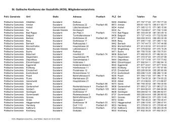 Sozialämter der Gemeinden (11 kb, PDF)