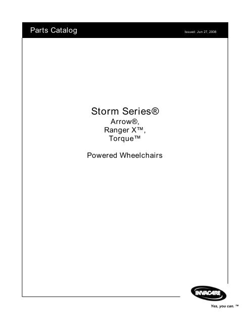 Storm SeriesÂ® - Invacare