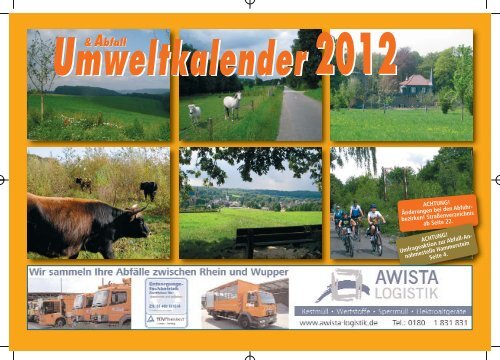 Wülfrath Abfallkalender 2012 - Awista
