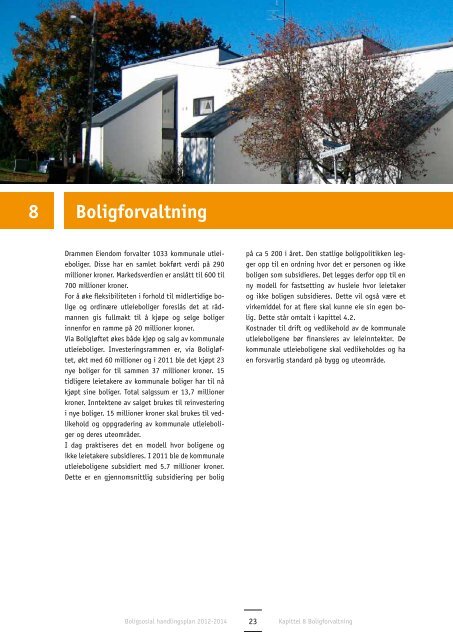 Boligsosial handlingsplan 2012 - 2014 - Drammen kommune