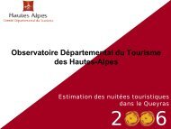 le Queyras (pdf - 99 ko) - Observatoire du Tourisme
