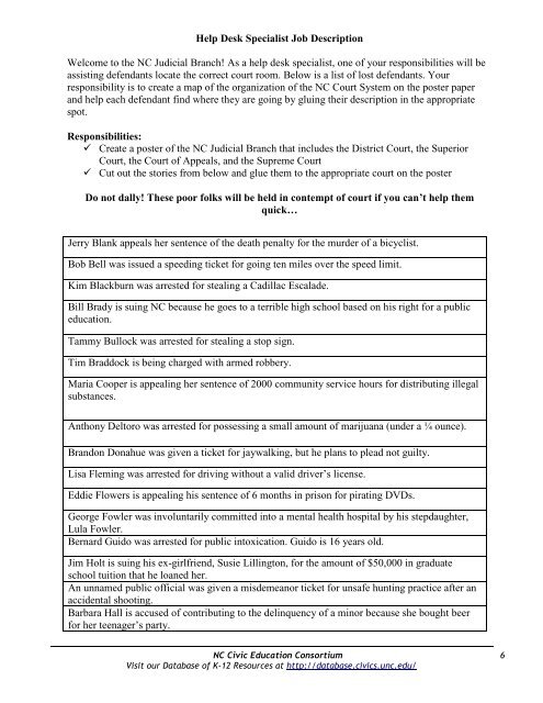 An Introduction to North Carolina's Judicial Branch - Database of K ...