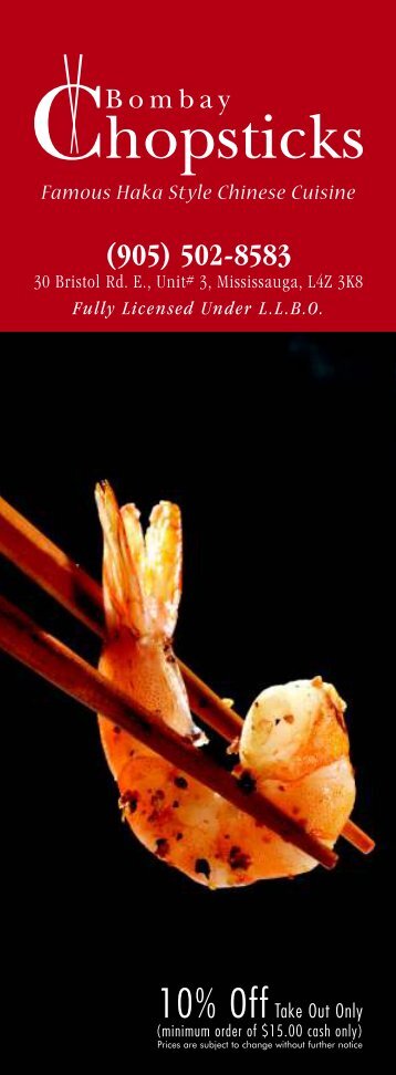 Famous Haka Style Chinese Cuisine - Bombay Chopsticks!!!