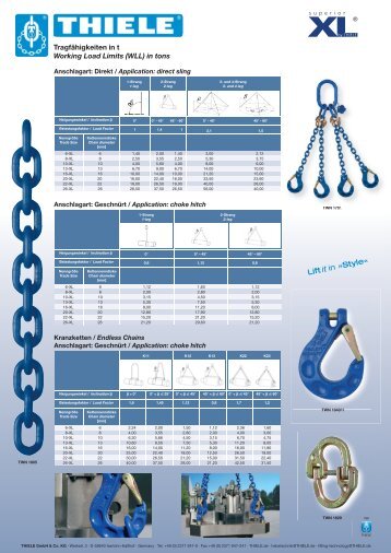 TragfÃ¤higkeitstabelle fÃ¼r Ketten-GehÃ¤nge (1.33 MB) - THIELE GmbH ...