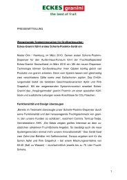 granini Schorle-Postmix - Eckes-Granini Deutschland GmbH