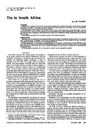 Prehistoric Mining In South Africa And Iron Age Copper - 