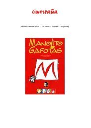 DOSSIER PEDAGÃGICO DE MANOLITO GAFOTAS (1998)