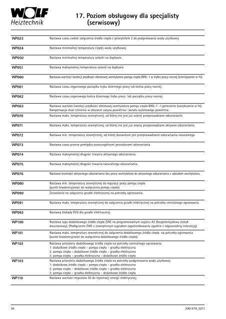 Instrukcja montażu i obsługi Sterownik pompy ciepła WPM-1 - Wolf