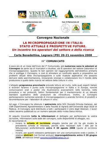 La micropropagazione in Italia - Clamer Informa