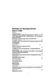 BeitrÃ¤ge zur Sportgeschichte Heft 2 /1996 - Deutsche ...