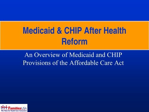 Medicaid & CHIP After Health Reform - South Carolina Institute of ...