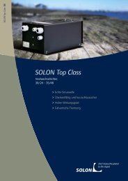 SOLON Top Class 30/24, 35/48 Inselwechselrichter