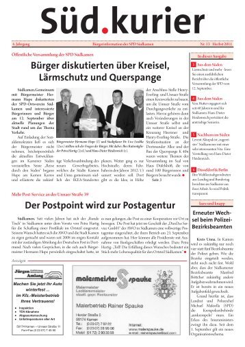 SÃ¼dkurier Nr. 13 - SPD Kamen