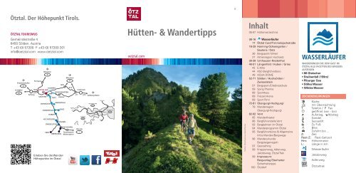 Info Broschüre "Wandern im Ötztal" - Seehüter´s Hotel Seerose