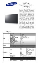 Samsung 460UT-B - Network Spectrum, Inc.