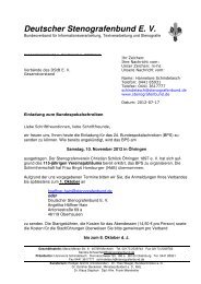 Deutscher Stenografenbund E V