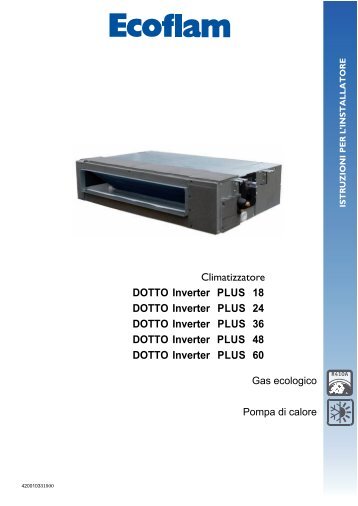 Manuale installatore DOTTO INVERTER DC PLUS - Elco Ecoflam