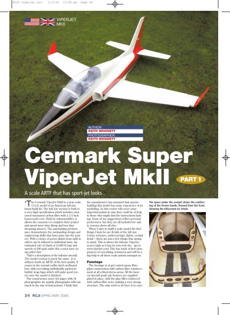 Cermark Super ViperJet MkII PART1 - RC Universe