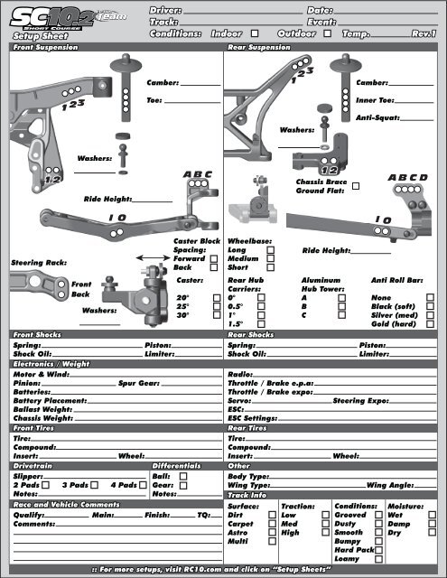 Instruction Manual - Team Associated