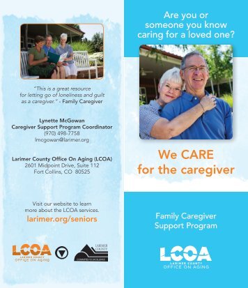 Share the Care Family Caregiver Support Program - Larimer County