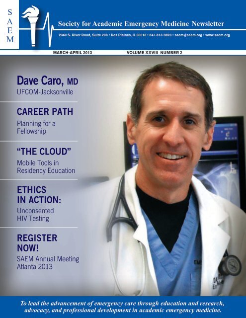 March-April 2013 - The Society for Academic Emergency Medicine
