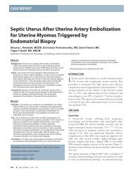 Septic Uterus After Uterine Artery Embolization for Uterine ... - JOGC