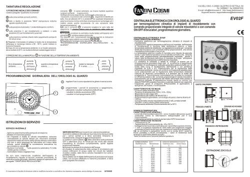 Centralina Fantini Cosmi Ev02f - Regolazione Elettronica - Nuovo