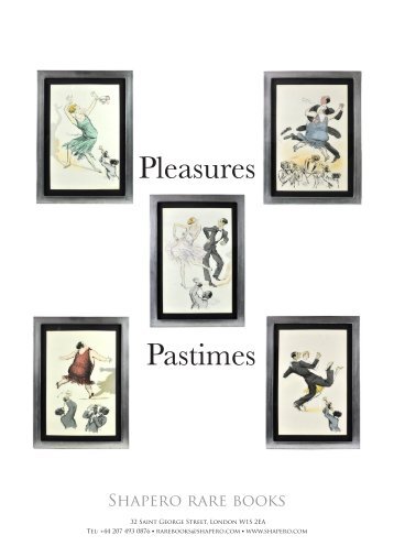 Pastimes Pleasures - Americana Exchange Rare Books