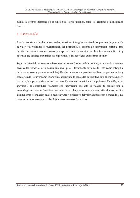 un cuadro de mando integral para la gestión táctica y estratégica del ...