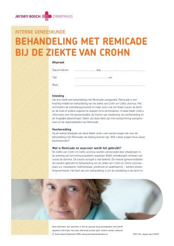 Behandeling met Remicade - Jeroen Bosch Ziekenhuis