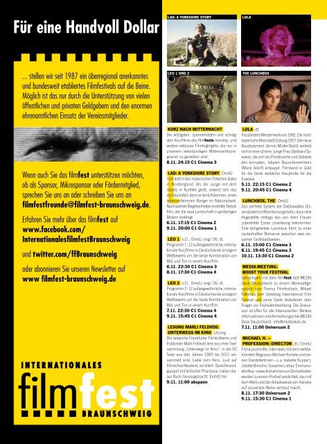 Journal 2013 - Filmfest Braunschweig