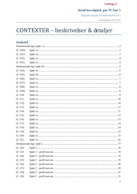 Hagearkeologisk registrering. Rapport 72/2011 - Hordaland ...