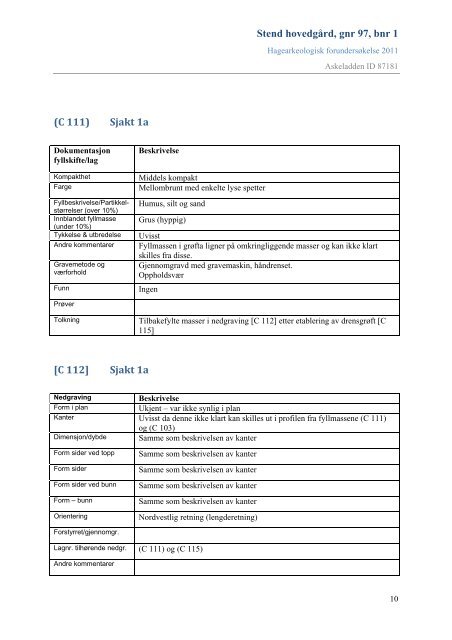 Hagearkeologisk registrering. Rapport 72/2011 - Hordaland ...