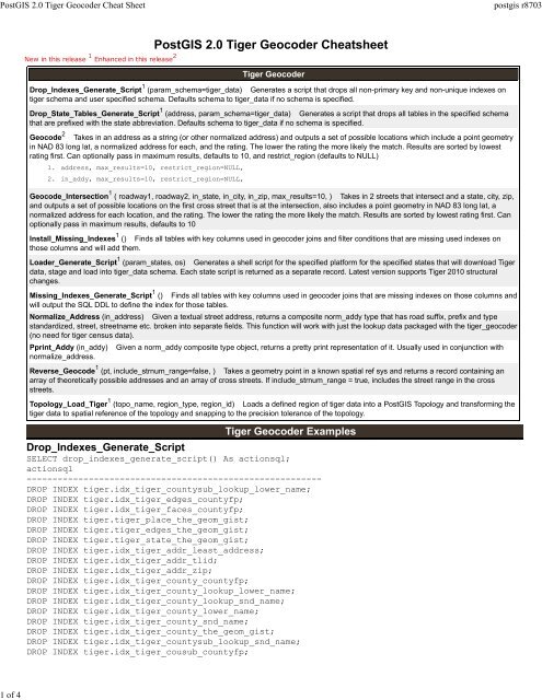 postgis tiger geocoder