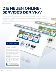 DIE NEUEN ONLINE- SERVICES DER VKW