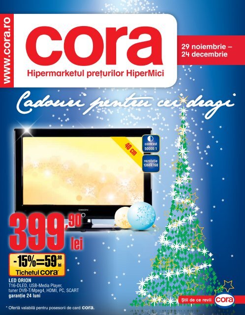 Catalog CORA Cadouri pentru cei dragi 29 noiembrie - TotulRedus.ro