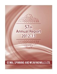 Oswal Spinning Balance Sheet 2012-13 final.pmd - Money Control