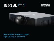 InFocus IN5132 Datasheet - InFocusStore.com